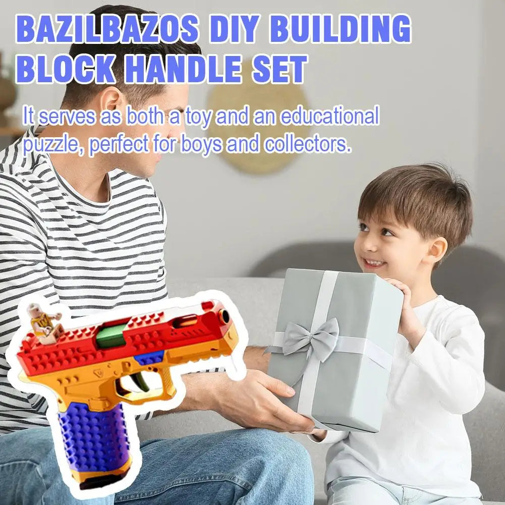 DIY Building Block Toy Gun with Soft Bullets