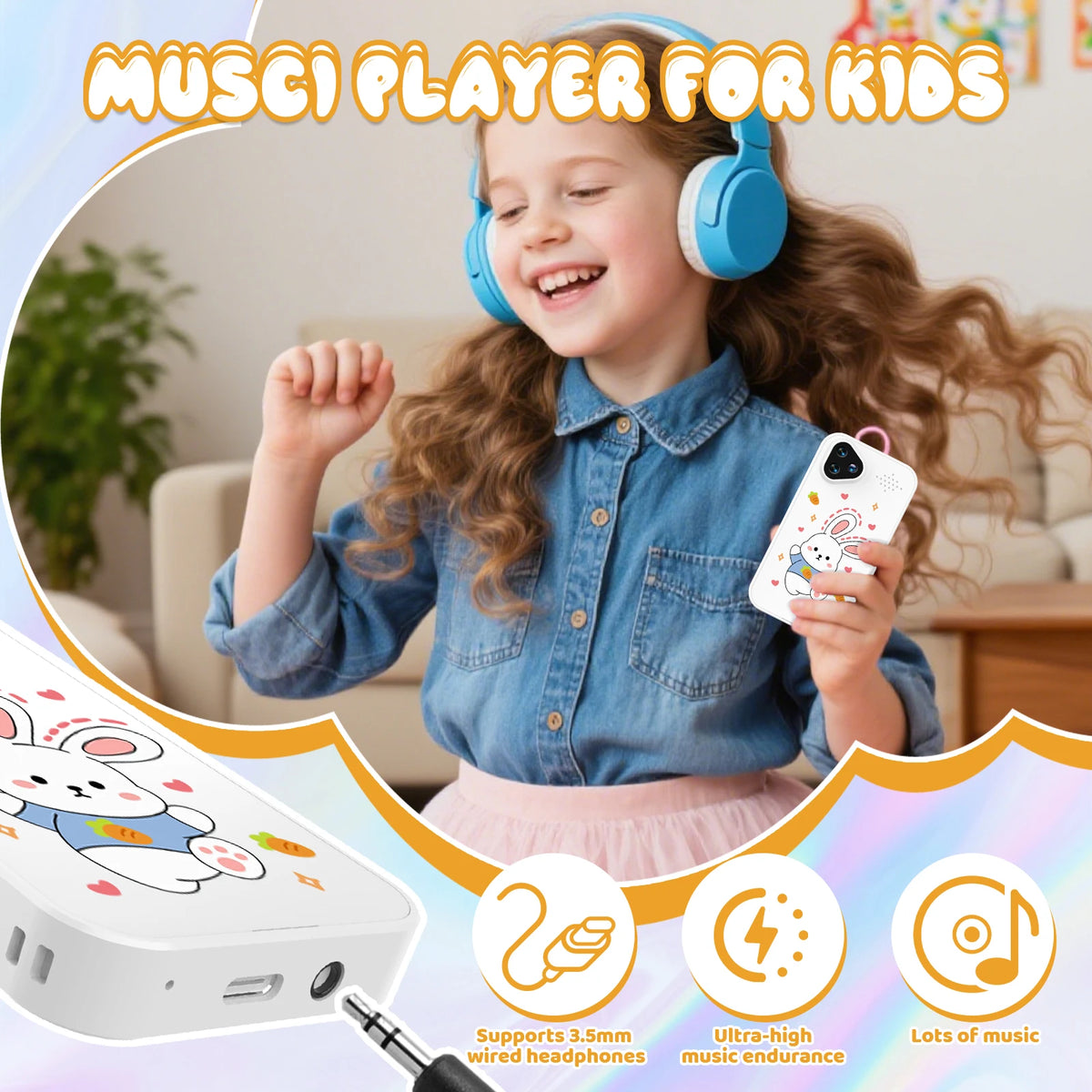 Kids Smart Phone Toy with Dual Cameras and Educational Games