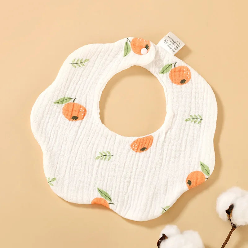 6-Layer Cotton Gauze Baby Bibs (3-Pack)