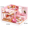DIY Wooden Dollhouse Kit with Miniature Furniture – 3D Puzzle Craft Set