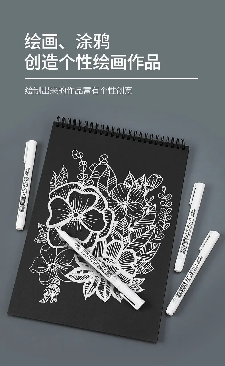 White Oily Marker Pens for DIY Art & Craft Projects