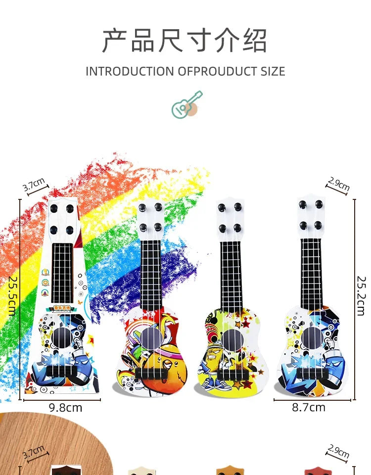 Mini Ukulele Toy for Toddler Musical Learning
