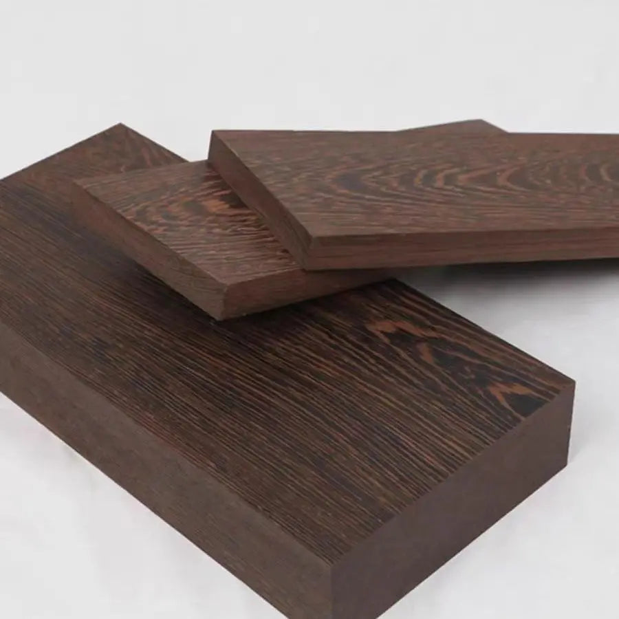 Dark brown natural African wenge hardwood blanks for carving and handle crafting