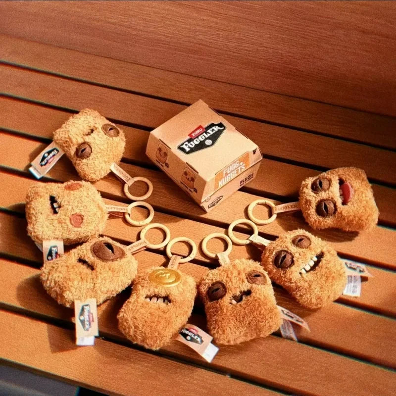 Fuggler Ugly Cute Chicken Nugget Plush Keychain