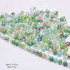 Faceted Round Crystal Glass Beads - 8mm Mixed Colors, 30-Pack