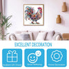 Vibrant Rooster Wooden Jigsaw Puzzle – Mindful Challenge for Adults