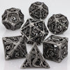 Hollow Metal Polyhedral Dragon Dice Set