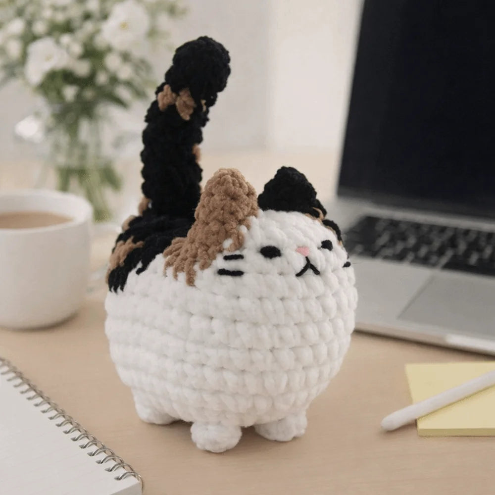 DIY Crochet Cat Kit for Beginners – Complete Craft Set