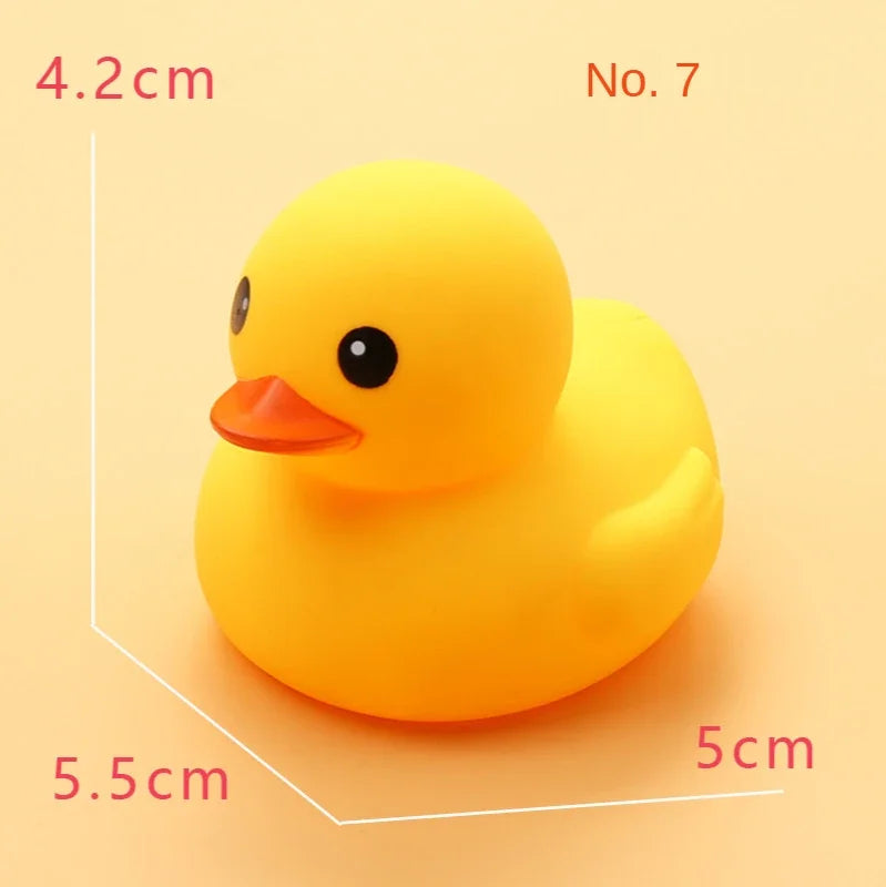 Classic Squeaky Rubber Duck Bath Toy for Babies