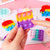 Mini Pop Fidget Keychains for Kids - 20 Pack Sensory Toys for Party Favors & Classroom Rewards