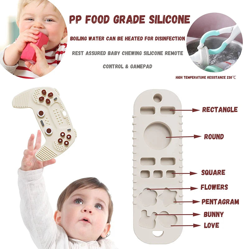 Silicone Baby Teething Toy Remote Control