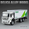 1:32 Scale Diecast Container Truck Toy – Fruit & Vegetable Transport Vehicle