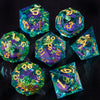 Liquid Core Resin Dice Set – 7 Polyhedral Dice for DND & RPG