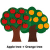 Felt Fruit Tree Puzzle – Color & Number Learning Toy for Kids
