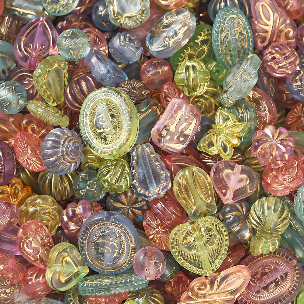 Mixed Classical Acrylic Spacer Beads for DIY Jewelry Making