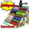 A stack of 400 magnetic building cubes in various colors and patterns, with a question mark icon indicating 20 pieces.
