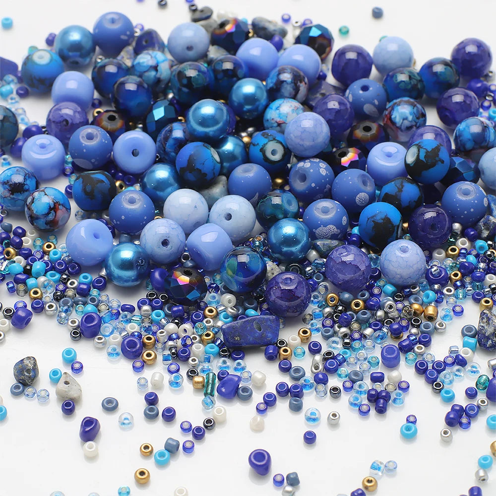 Mixed Color Czech Glass Seed Beads for Jewelry Making – Round Spacer Beads Assortment
