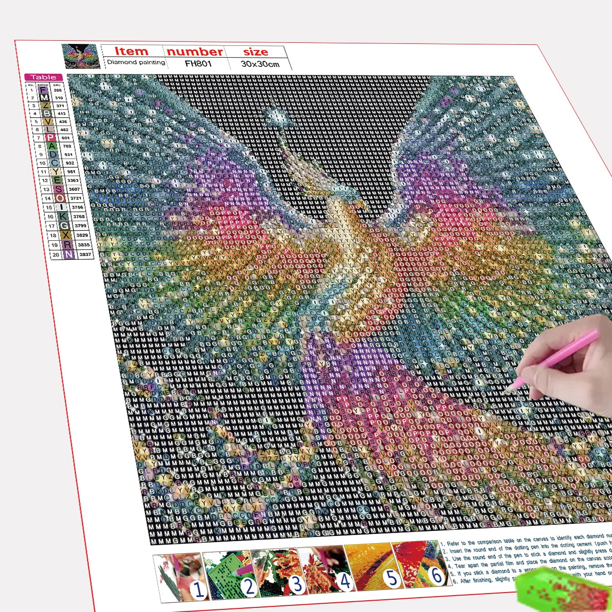 5D DIY Diamond Painting Kit – Phoenix Design for Adults & Beginners