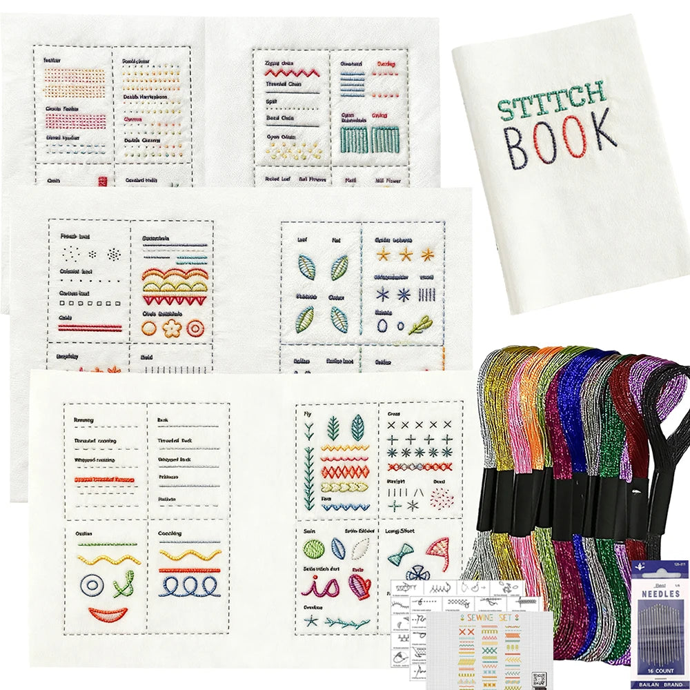 Hand Embroidery Stitches Guide Book for Beginners