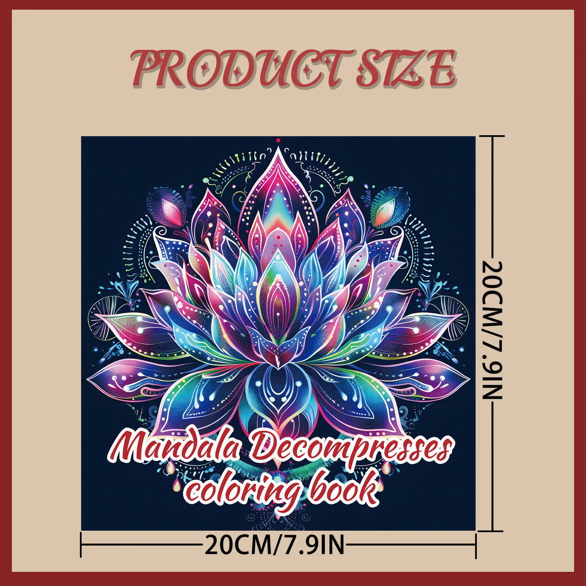 Intricate Mandala Coloring Book for Adult Stress Relief