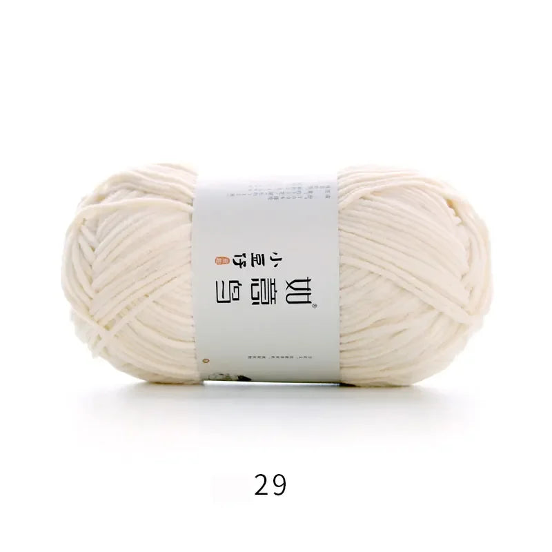 Soft Chenille Yarn for Knitting & Crochet - 50g Ball