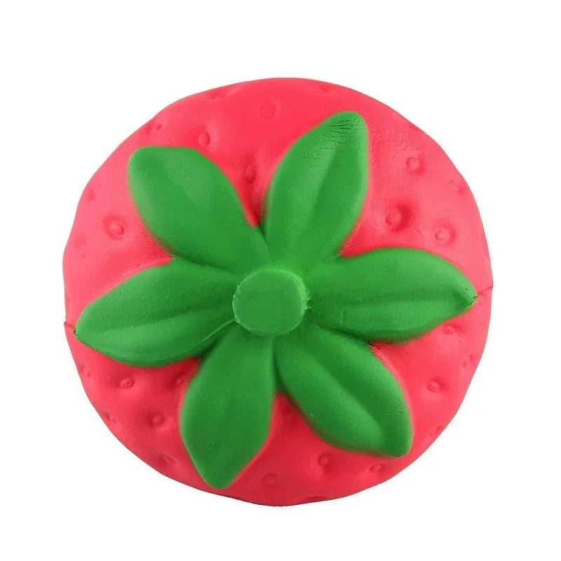 Giant Strawberry Squishy Stress Relief Toy – Soft Sensory Fidget for Calm & Relaxation