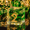 Handmade Resin Sharp Edge Dice Set for RPG Games