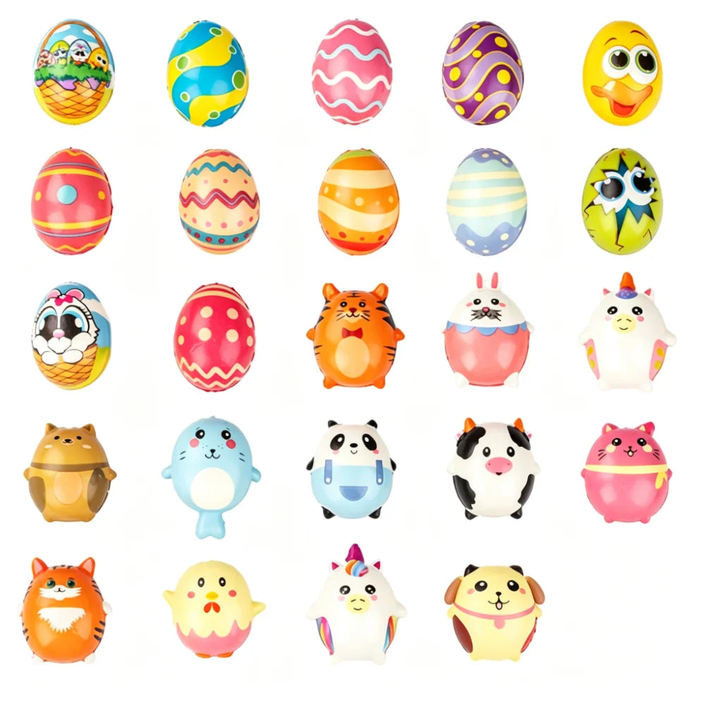 Kawaii Slow-Rising Squeeze Fidget Toys – Set of 12