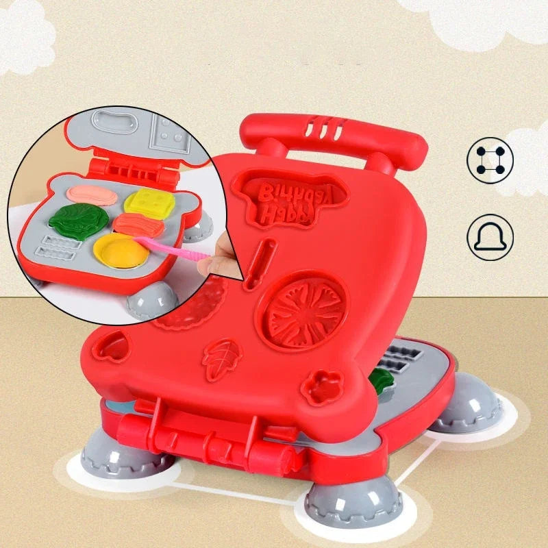 3-in-1 Clay Playset - Cake, Ice Cream & Noodle Maker for Kids