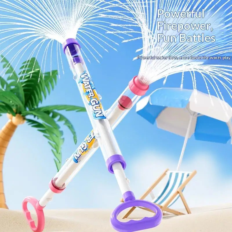 Firework Water Blaster Toy with Pull-Back Spray Action
