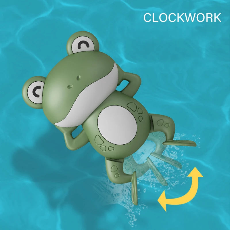 Frog Swimming Wind-Up Bath Toy for Kids