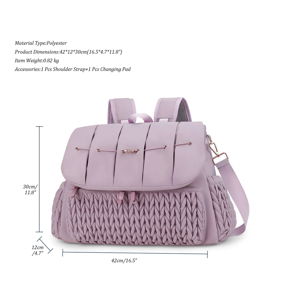 Large Capacity Waterproof Diaper Bag Tote