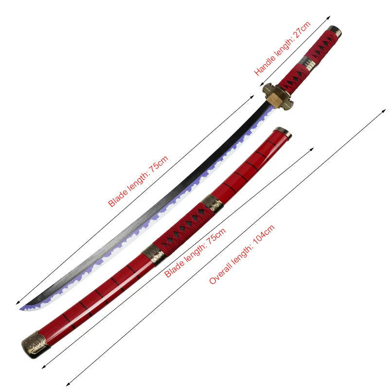 One Piece Roronoa Zoro Bamboo Katana Cosplay Sword