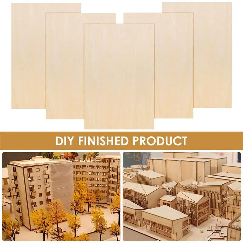 Natural Birch Basswood Sheets for DIY Crafts and Painting