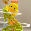 Interactive Climbing Duck Roller Coaster Toy with Lights and Music
