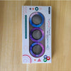 A box containing a set of three magnetic fidget spinning rings for stress relief toys.