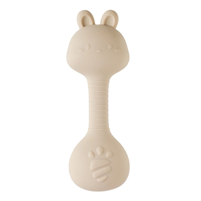 Food-Grade Silicone Rattle Teether for Babies
