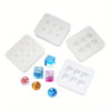 4-Piece Crystal Ball Silicone Mold Set for DIY Jewelry Making