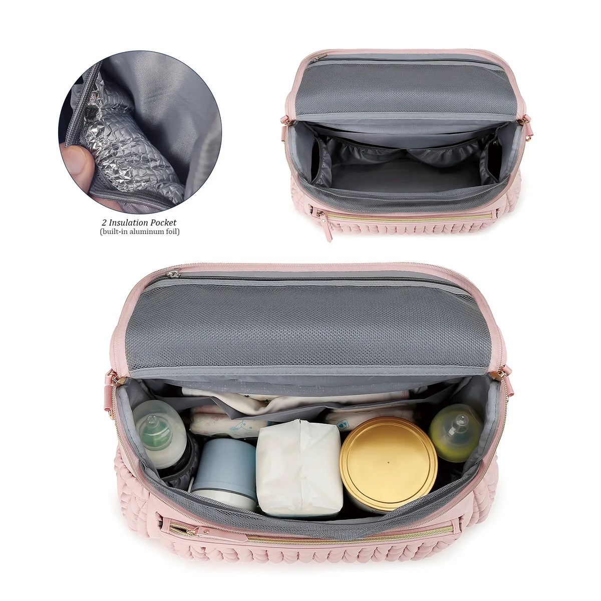 Large Capacity Waterproof Diaper Bag Tote