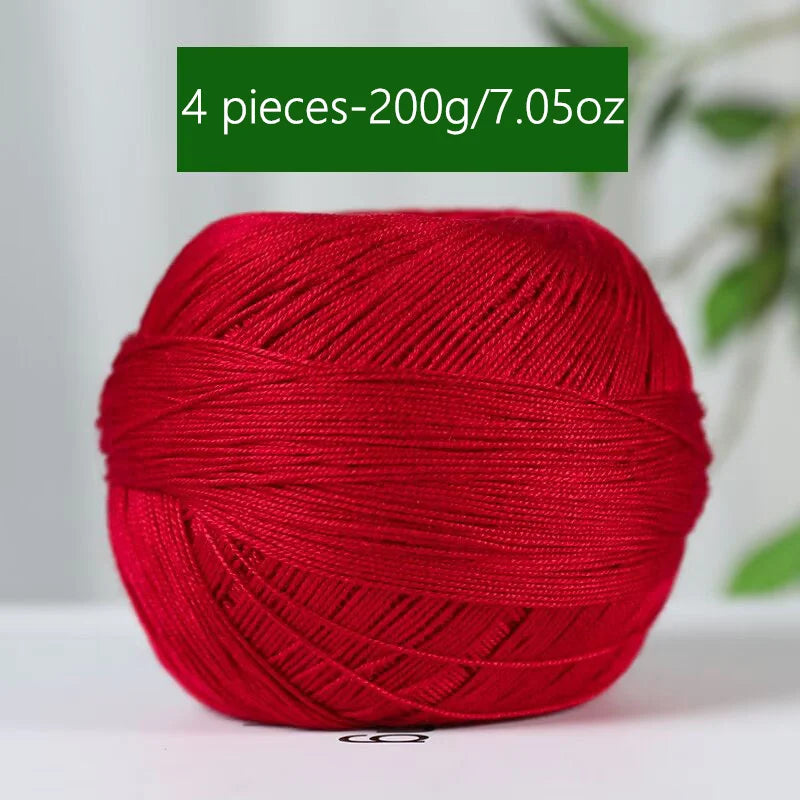 Mercerized Cotton Lace Yarn – Soft, Smooth & Ideal for Summer Knitting