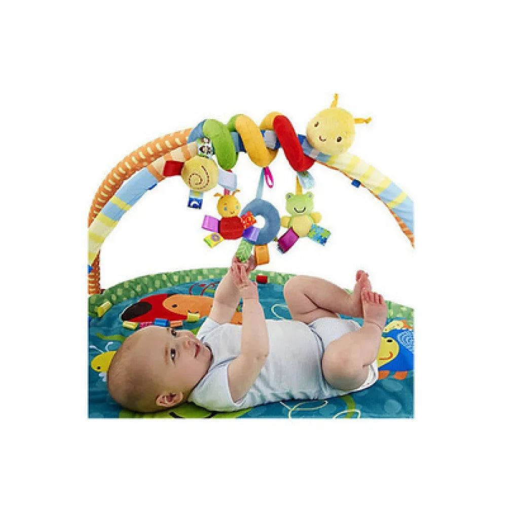 Soft Plush Hanging Baby Toy with Rattles and Teethers