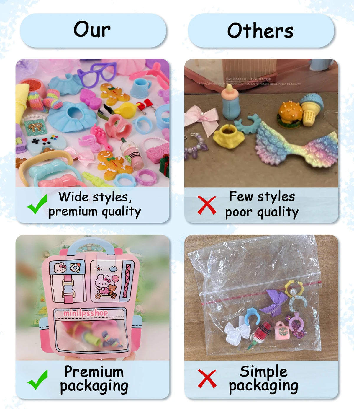 35-Piece Mini Pet & Doll Accessory Variety Pack