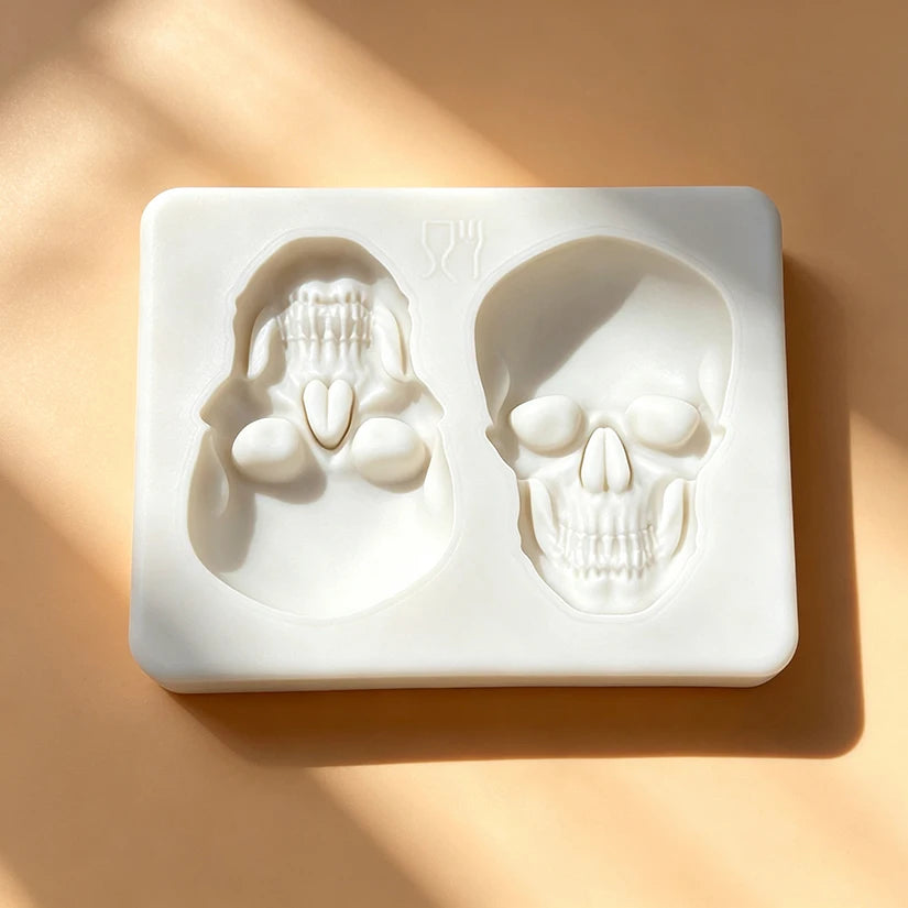 Skull Silicone Cake Mold for Halloween Baking and Sugarcraft
