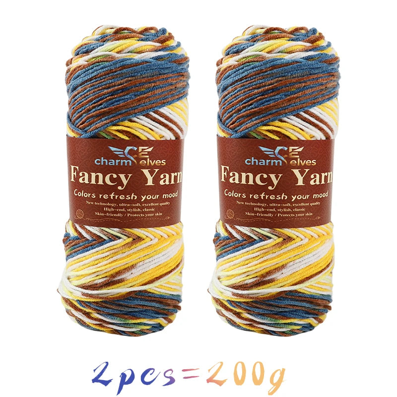 Soft Gradient Acrylic Yarn - 200g per Ball