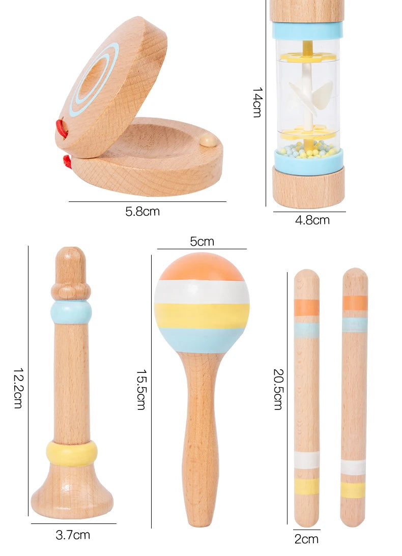 Wooden Montessori Music Set for Kids