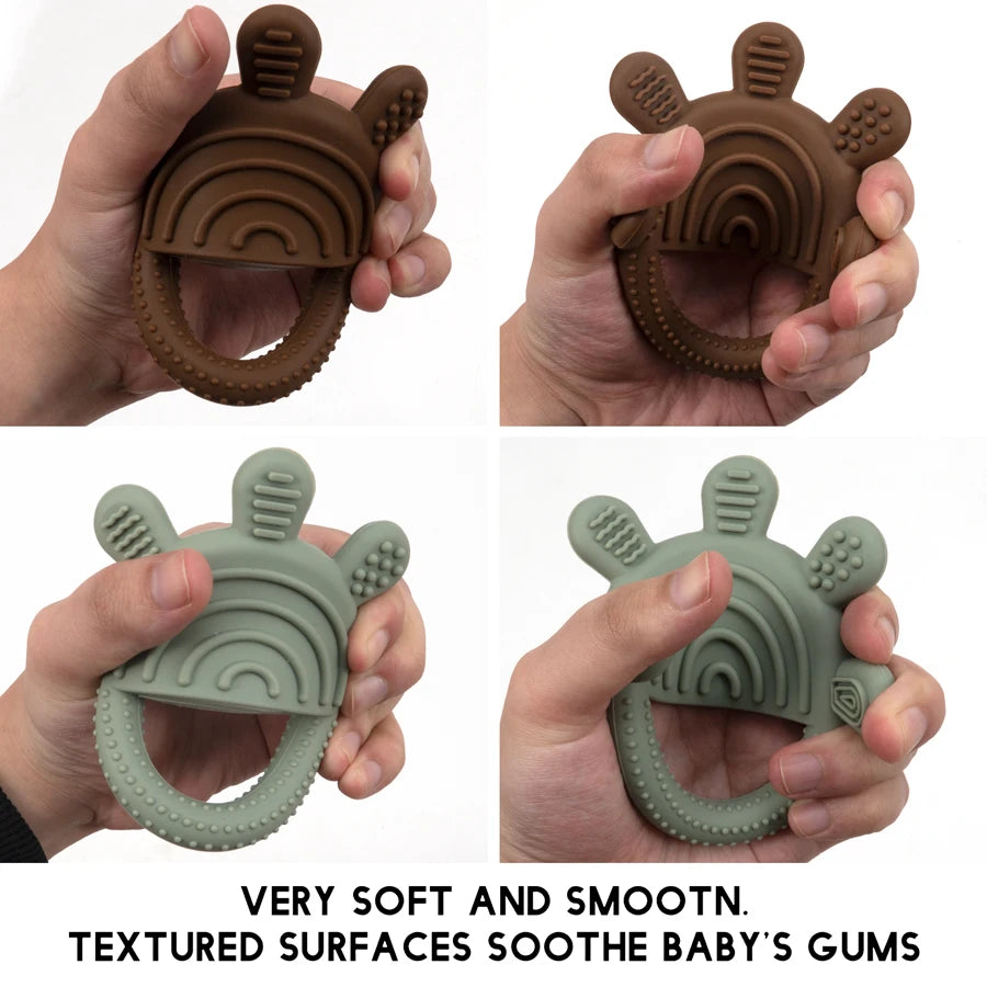 BPA-Free Silicone Baby Teether Ring