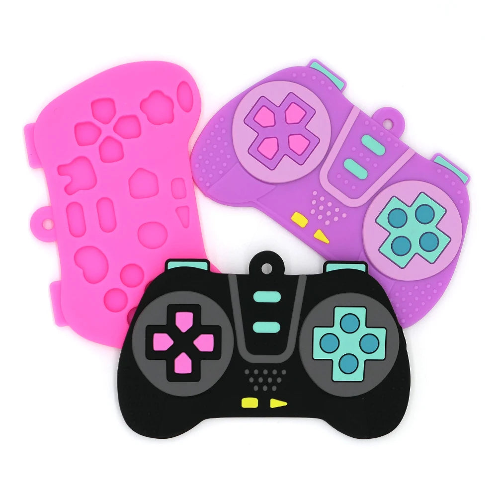 Baby Silicone Teether Toy Shaped Like a Remote Control