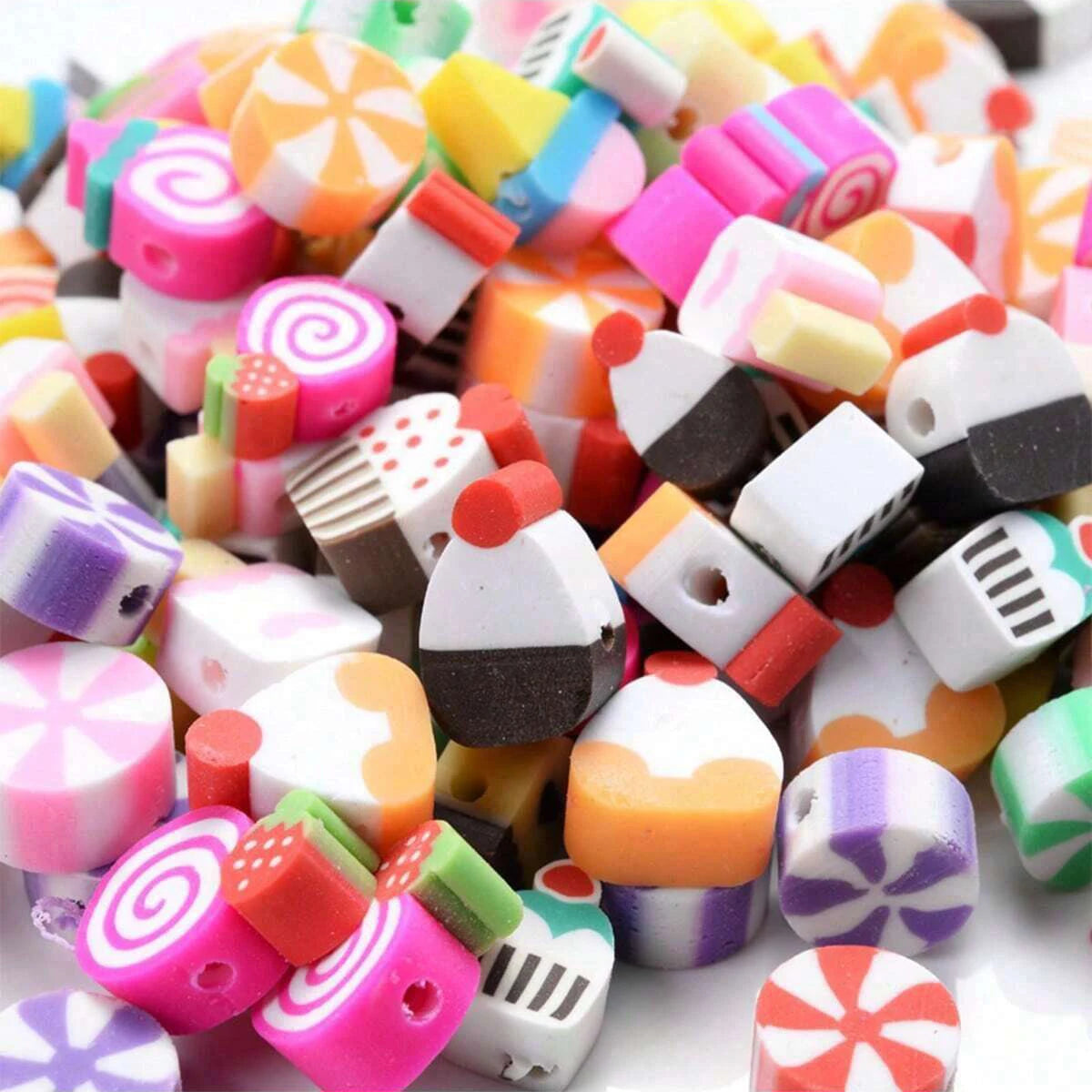 Polymer Clay Beads Variety Pack for Jewelry Making