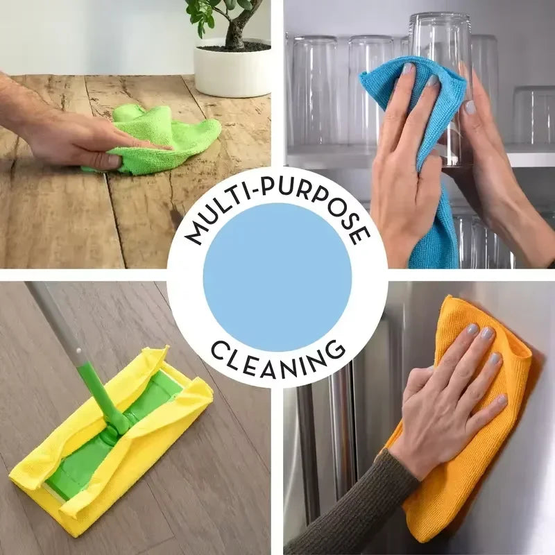 Ultra-Absorbent Microfiber Cleaning Cloths (Multi-Pack)