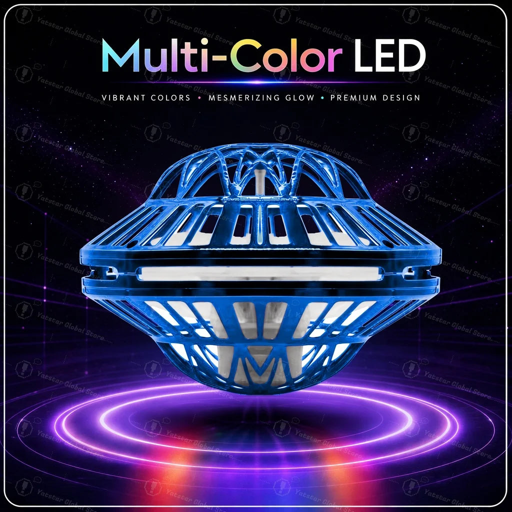 Hand-Controlled LED Flying Ball with 360° Spin